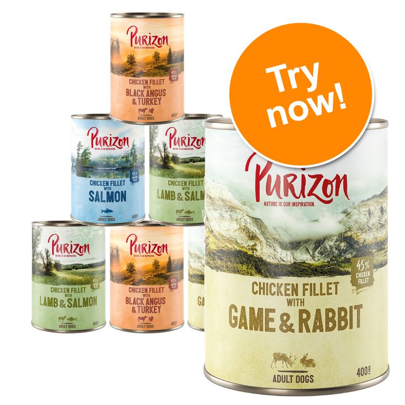 Purizon Adult Mixed Packs 6 x 800g Adult Mixed Pack: 4 Varieties