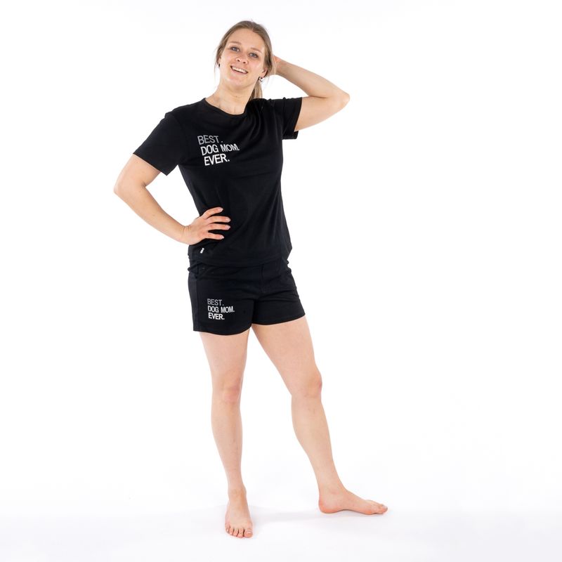 TIAKI Pet & Parent Pyjamas - Black Dog Shirt: Small (30cm back length)