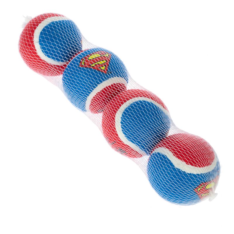 Warner Bros™ DC Superman Tennis Ball Set Set of 4 (each diameter 6.3cm)