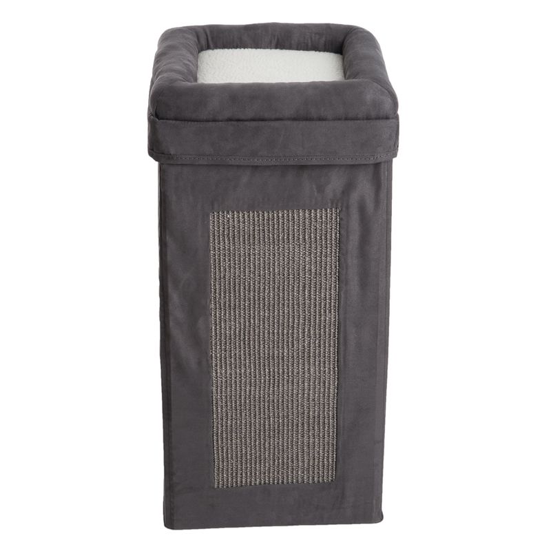 Soft'n Scratchy Collapsible Cat Tower Charcoal / White