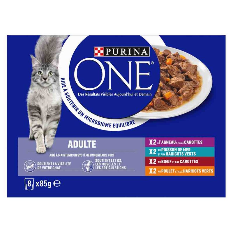 Purina ONE Adult Saver Pack 16 x 85g Mixed Pack (4 Varieties)