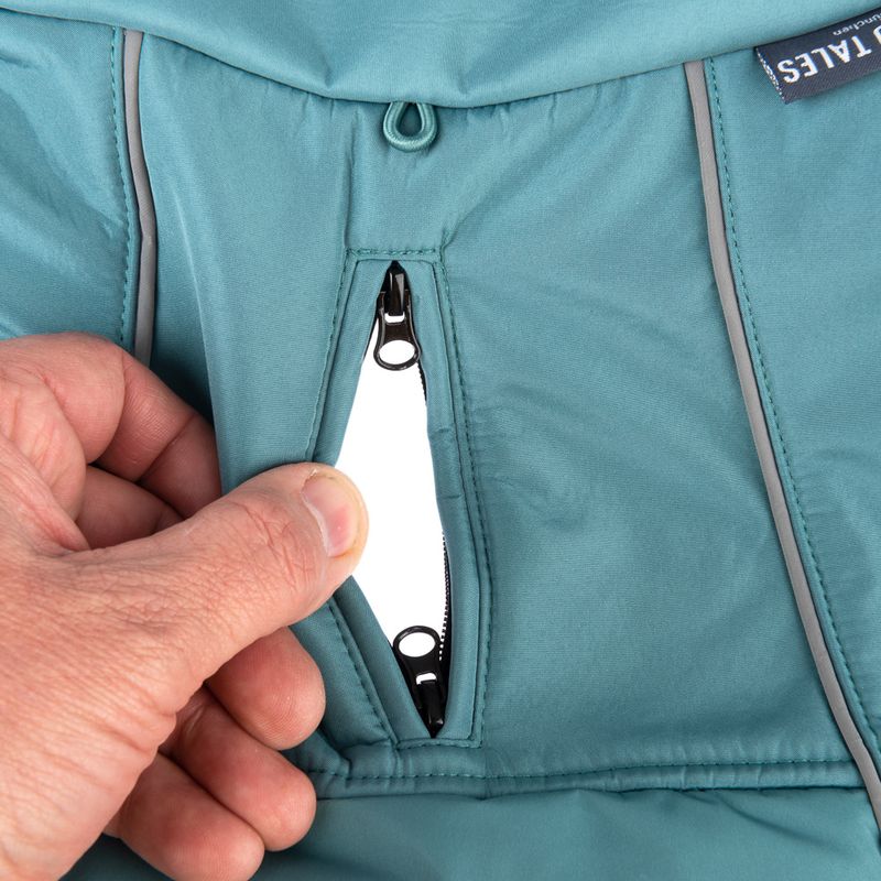 Nomad Tales Spirit Softshell Dog Coat - Pacific approx. 35cm Back Length