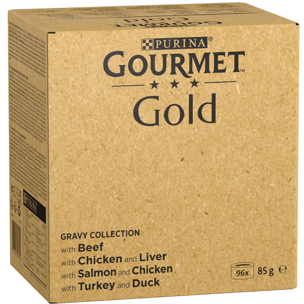 Gourmet Gold Wet Cat Food Jumbo Pack 96 x 85g Tender Chunks in Gravy (96 x 85g)