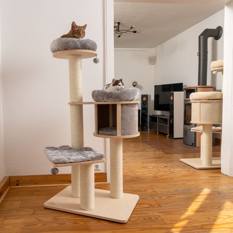 Natural Paradise Cat Tree Magnolia L light grey