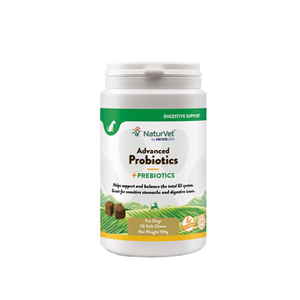 NaturVet Advanced Probiotics+ 70 Chews