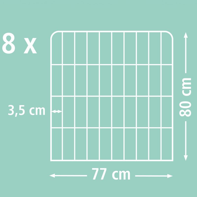 Kerbl Pet Enclosure with Door for Dogs and Puppies 8 elements, 80 x 77cm (W x H)