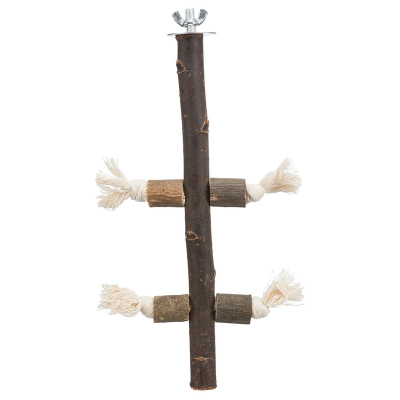 Trixie Natural Perch With Play Rope L 25 cm, diameter approx. 25 mm