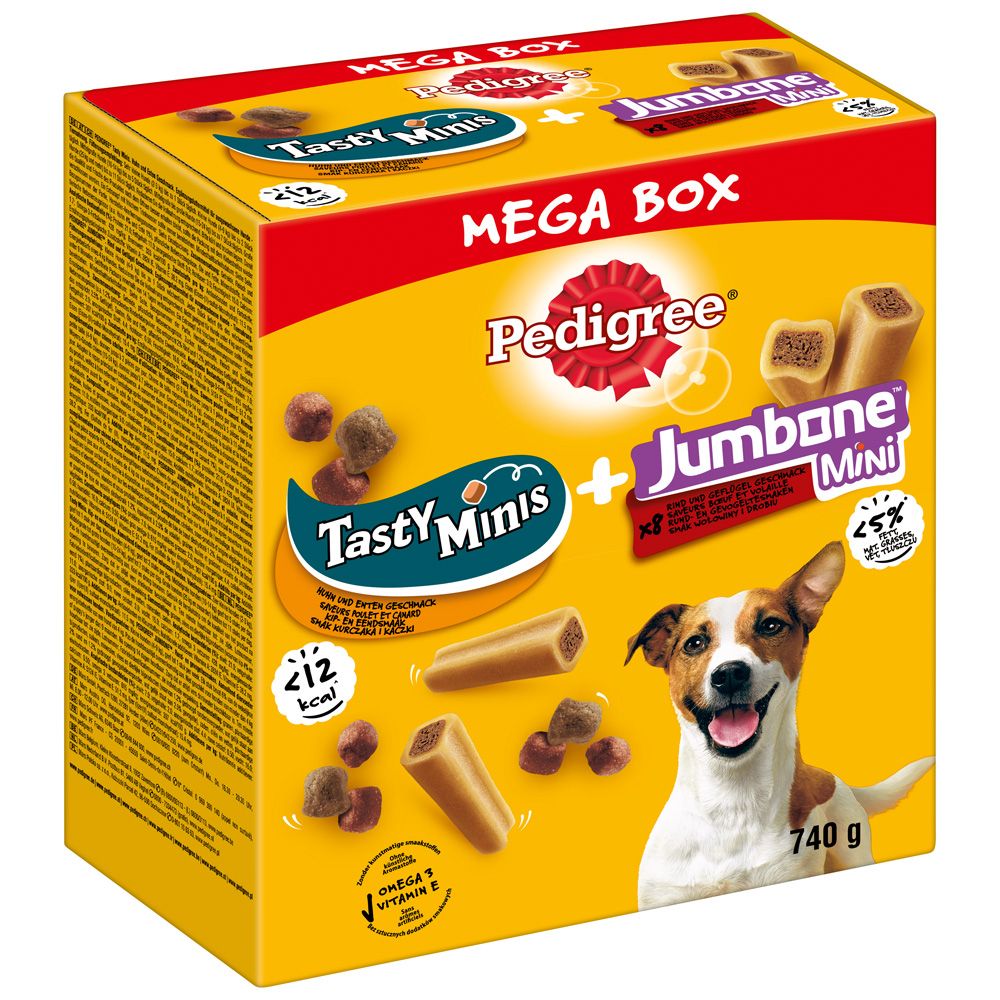Pedigree Tasty Minis & Jumbone Mini Mega Box 740g