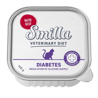 Smilla Veterinary Diet Diabetes 8 x 100g