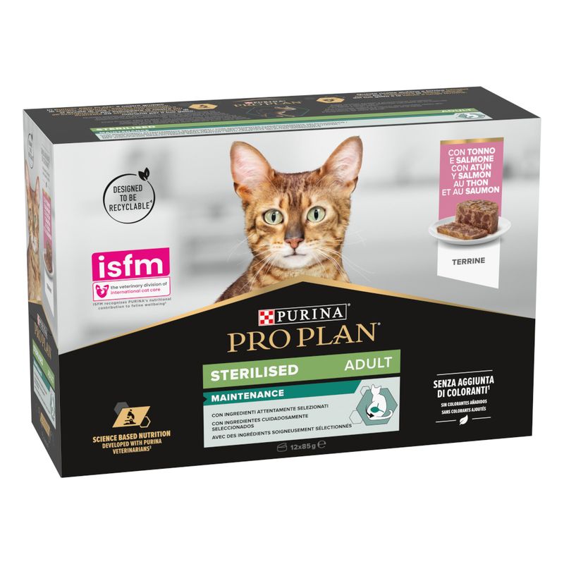PURINA PRO PLAN Cat Sterilised Maintenance Tuna & Salmon 12 x 85g