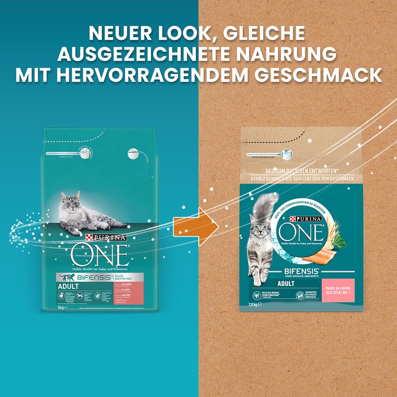 PURINA ONE Adult with salmon & whole grain cereals 2.8 kg