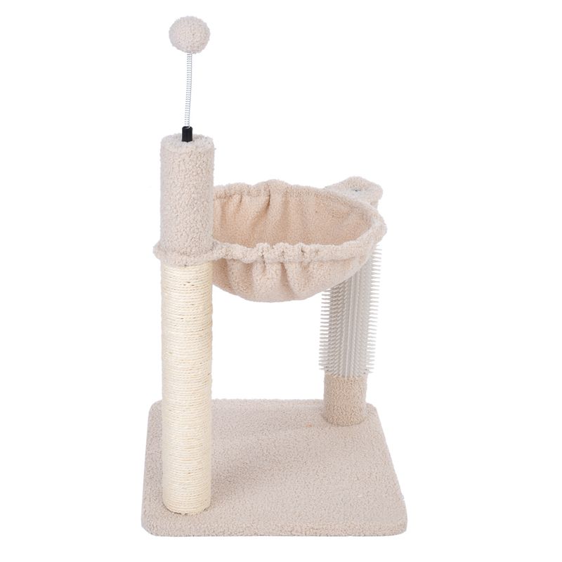 TIAKI Shearly Scratching Post with Hammock Beige