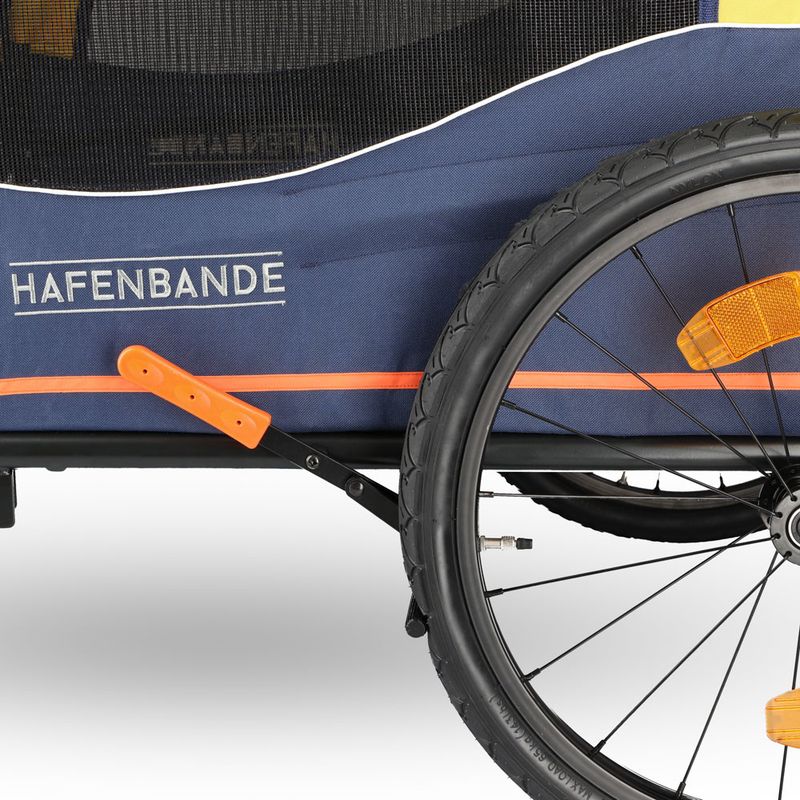 HAFENBANDE Cabby Bicycle Trailer incl. 2 couplings 155 x 74 x 103 cm (L x W x H) / up to 45kg