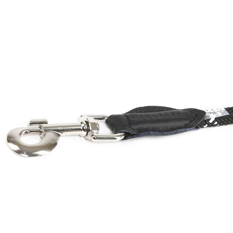 JULIUS-K9 IDC® Rope Lead Black: 120cm Length, diameter 10mm