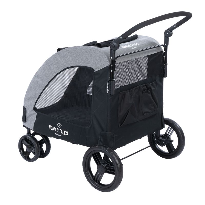 Nomad Tales Spirit Pet Stroller - Stone 95 x 82 x 120 cm (L x W x H), up to 40kg capacity