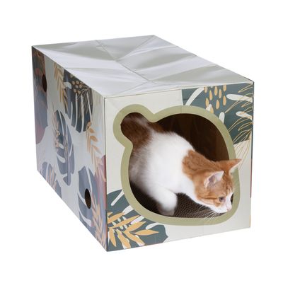 TIAKI Nature Leaf Tunnel for Cats 40 x 30 x 30 cm (L x W x H)