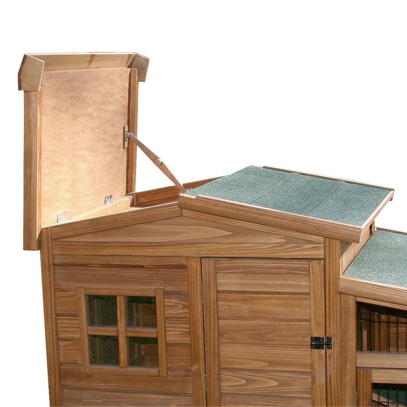 Kerbl Pet Small Animal Hutch Fortuna Incl. Outdoor Enclosure 220 x 115 x 75cm (L x W x H)