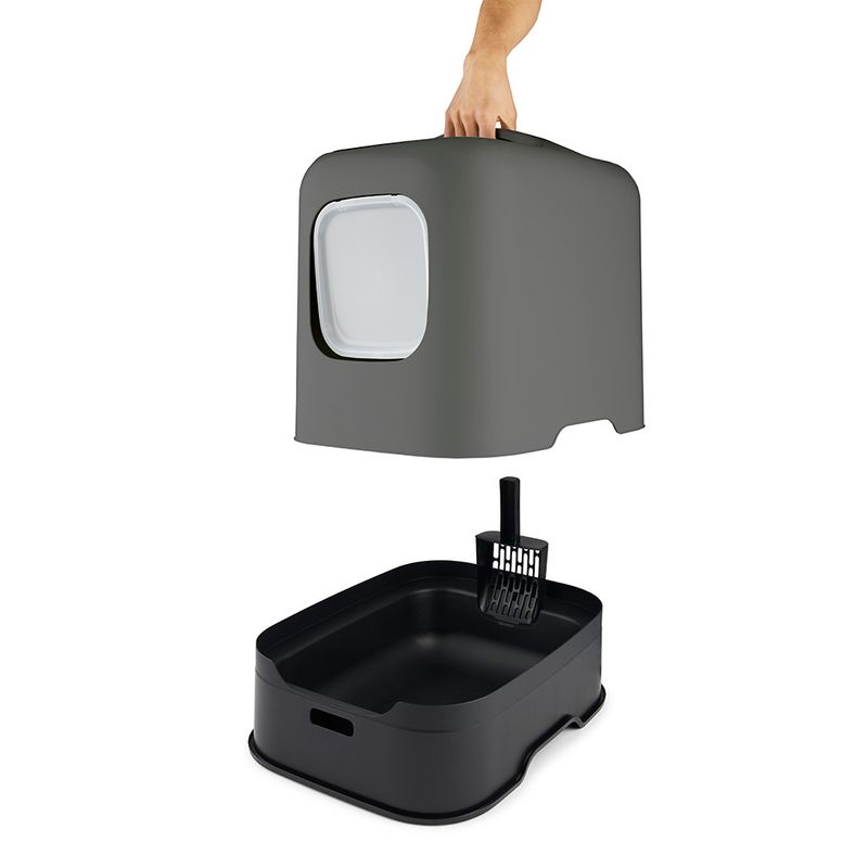 Rotho MyPet BIALA Cat Litter Tray Anthracite