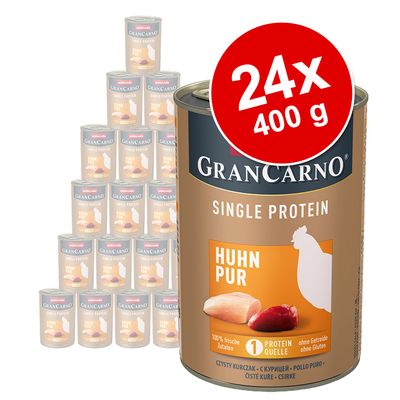 animonda GranCarno Adult Single Protein Saver Pack 24 x 400g Pure Chicken