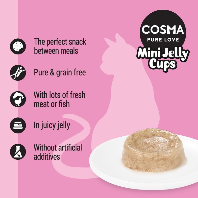 Cosma Mini Jelly Cups Saver Pack 24 x 25g Chicken Breast