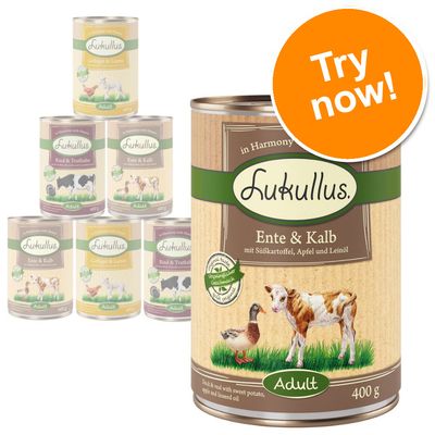 Lukullus Mixed Trial Pack Grain-Free 6 x 400g