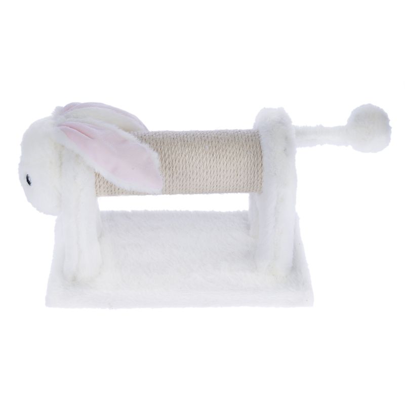 TIAKI Bunny Scratching Post for Cats White