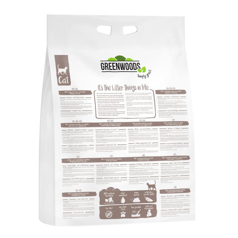 Greenwoods Natural Clay Clumping Cat Litter 6kg
