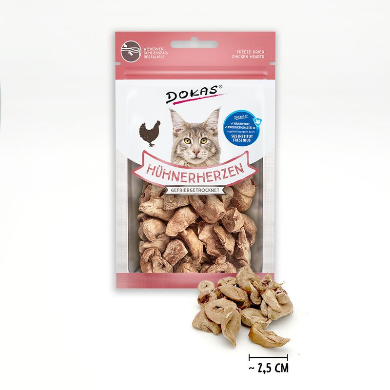 Dokas Freeze-Dried Chicken Hearts 15g