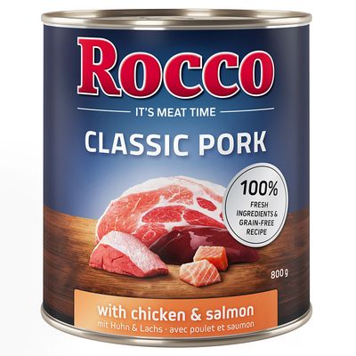 Rocco Classic Pork Saver Pack 24 x 800g Beef & Chicken