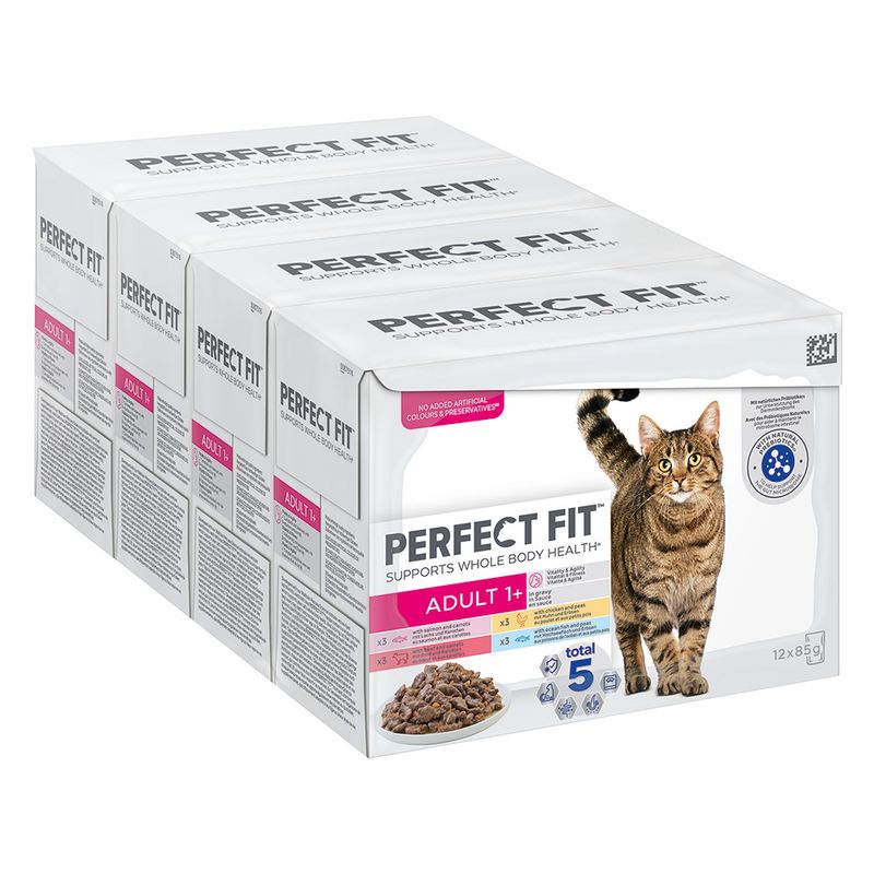 Perfect Fit Adult 1+ Pouches – Meat & Fish in Sauce 12 x 85g