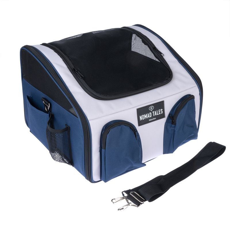 Nomad Tales Spirit Car Seat - Stone/Sapphire approx. 42 x 36 x 33 cm (L x W x H)