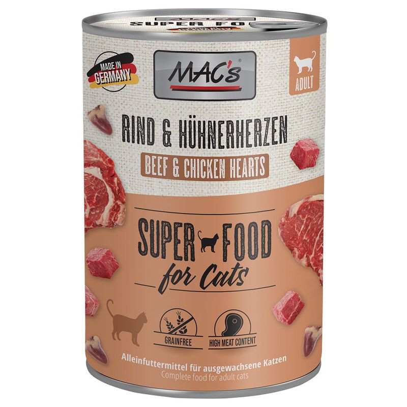MAC's Cat 6 x 400g Poultry, Beef & Cranberry