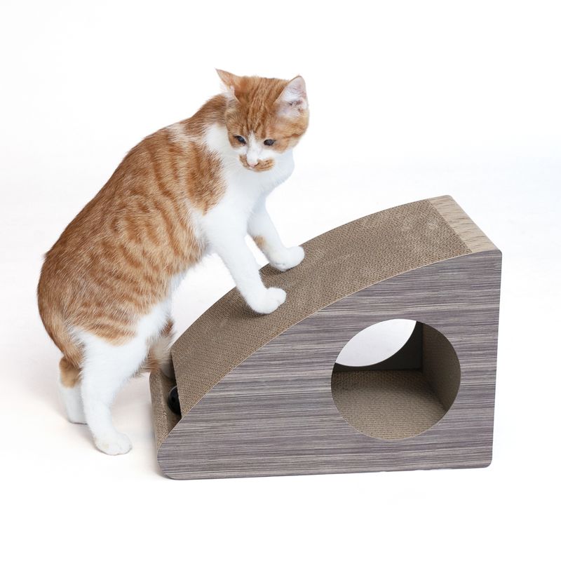 Modern Living Oviedo Triangular Scratcher approx. 27 x 24 x 39.5cm (L x W x H)