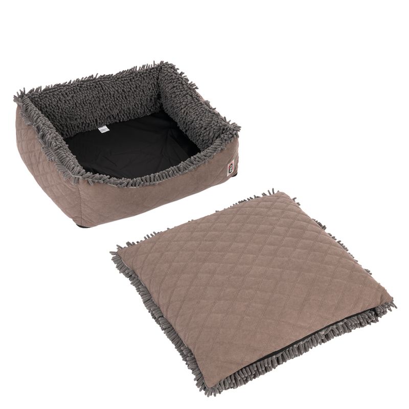 TIAKI Dog Bed Chenille L 65 x W x H 60 x 18 cm