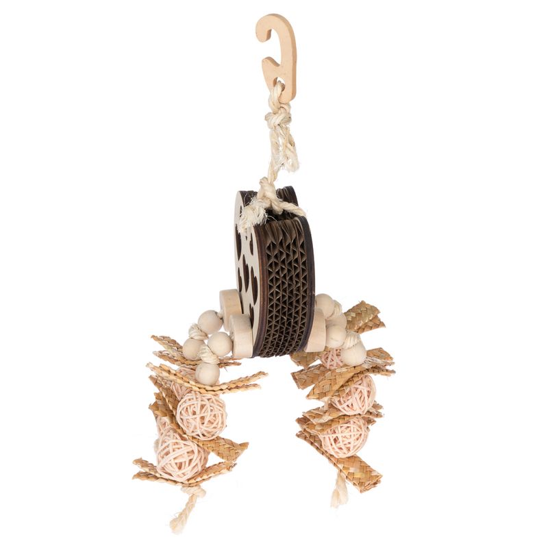 TIAKI Heart Snack Bird Toy approx. 30 x 10 x 9cm (L x W x H)