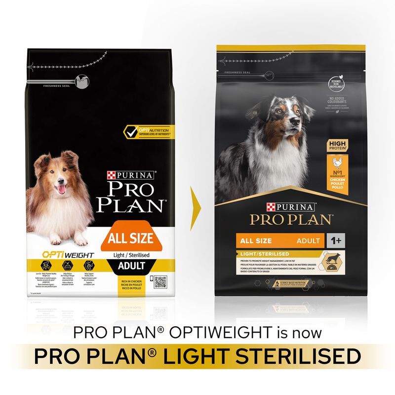 PURINA PRO PLAN All Sizes Adult Light/Sterilised with Chicken 3kg