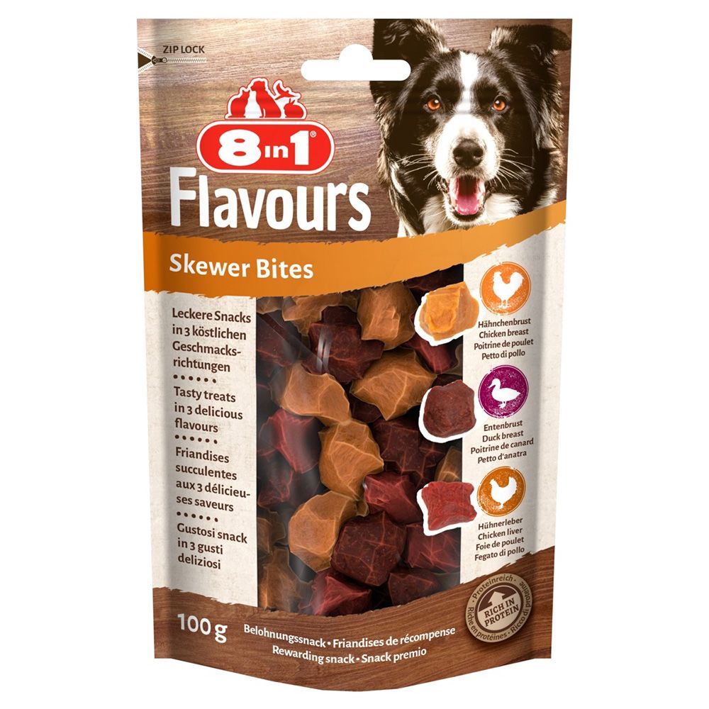 8in1 Flavours Skewer Bites 100g