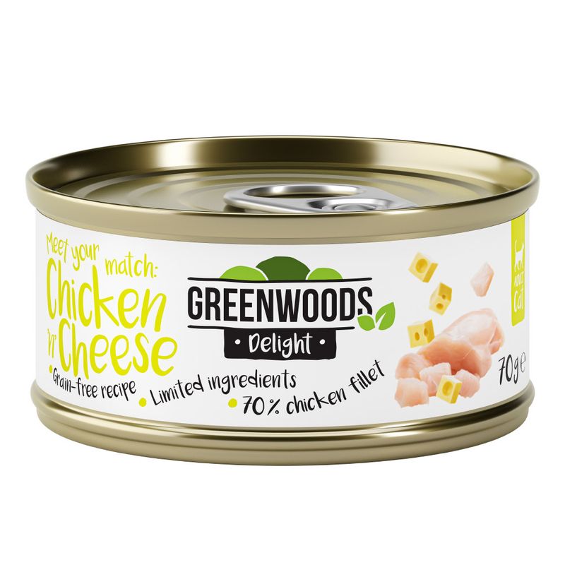 Greenwoods Delight Mixed Trial Pack Chicken / Tuna 6 x 70g Mix: 4 Varieties (Chicken / Tuna)