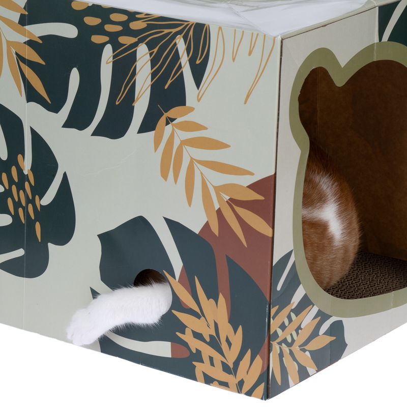 TIAKI Nature Leaf Tunnel for Cats 40 x 30 x 30 cm (L x W x H)