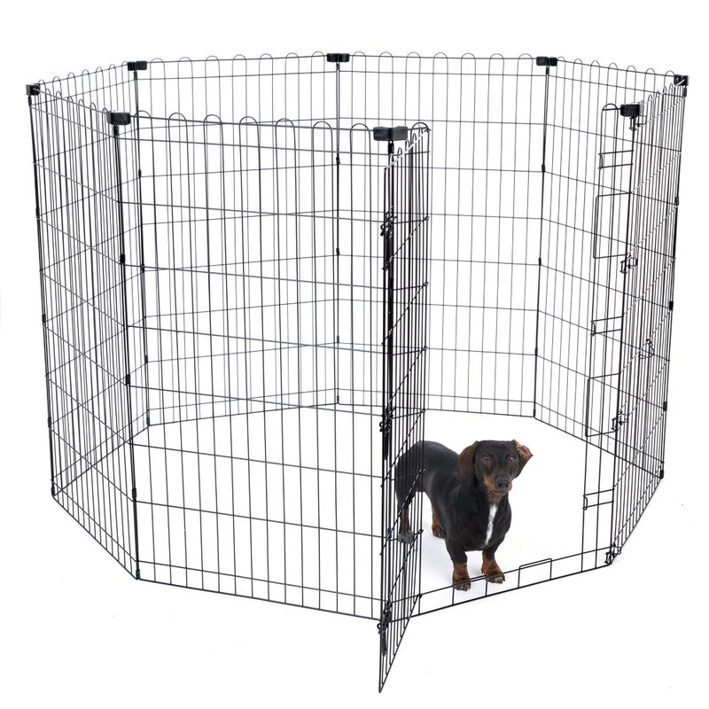 TIAKI High Metal Puppy Pen 8 panels each 61 x 106cm (W x H)
