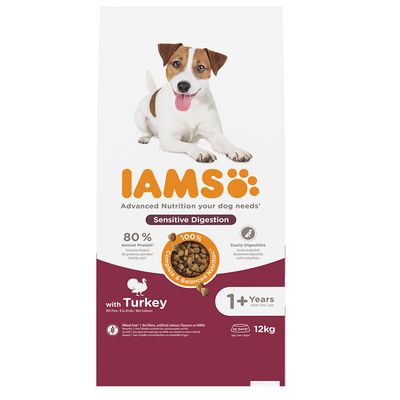 IAMS Advanced Nutrition Sensitive Digestion with Turkey 12kg
