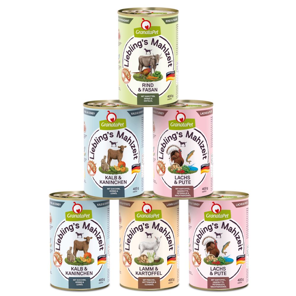 GranataPet Liebling's Mahlzeit - Trial Pack 6 x 400g