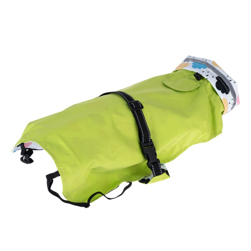 TIAKI Clouds Reversible Dog Raincoat approx. 30cm (Back Length)