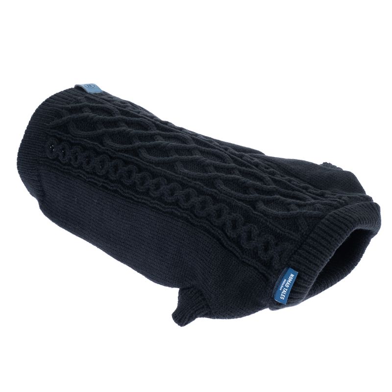 Nomad Tales Blush Dog Jumper - Ebony approx. 35cm Back Length