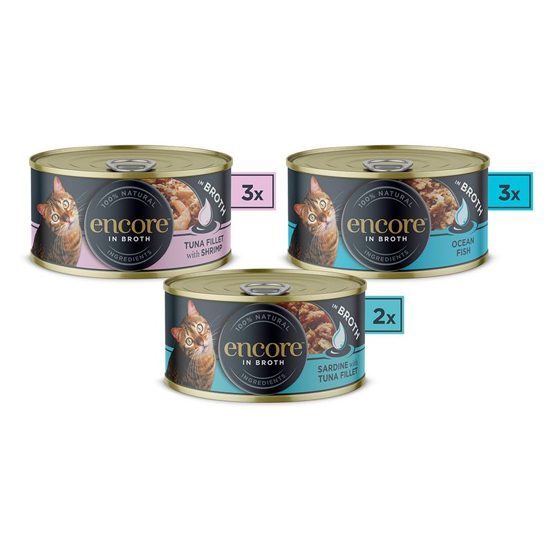 Encore Cat Tin Multipack Selection 8 x 70g Chicken Selection