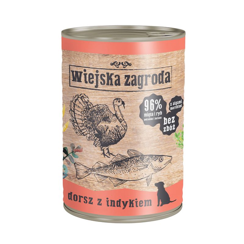 Wiejska Zagroda Dog 12 x 400g Wild Boar & Beef