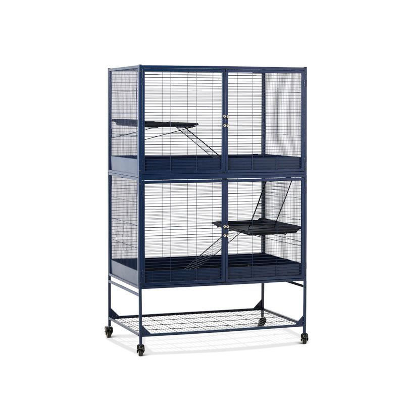 Savic Royal Suite 100 - Navy Blue Main Cage: 99.8 x 63.2 x 99cm (L x W x H)