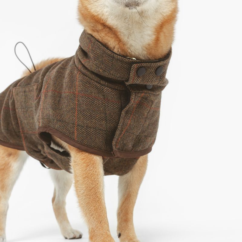 Nomad Tales Bloom Tartan Dog Coat Back length: approx. 35cm