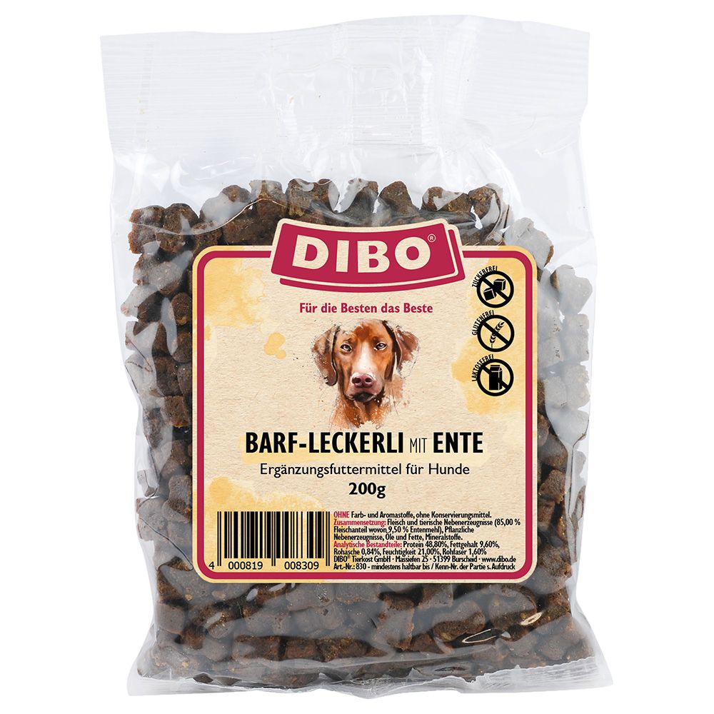 DIBO BARF Treats with Duck 200g