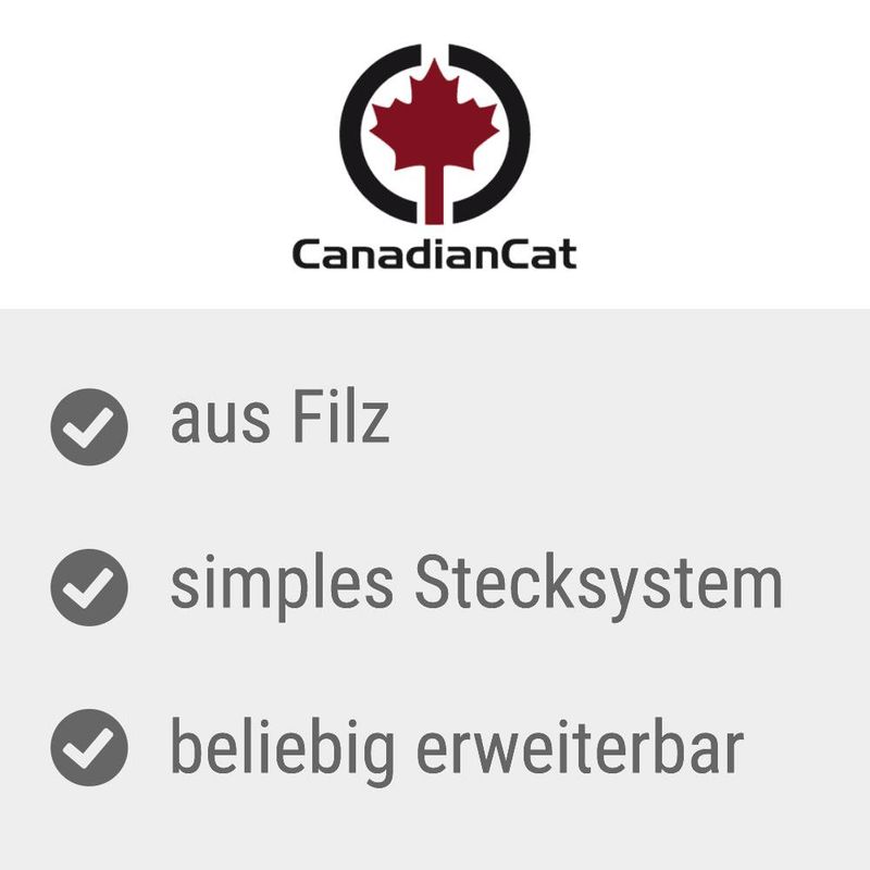 Canadian Cat Company Felty Fort approx. L 55 x W 55 x H 108 cm